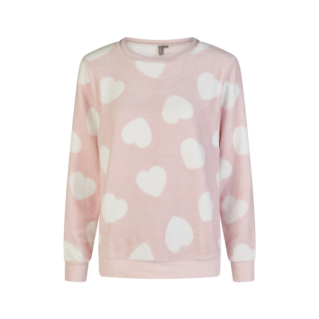 By Louise Dames huispak fleece broek + sweater hartjes BL-6074-02 large