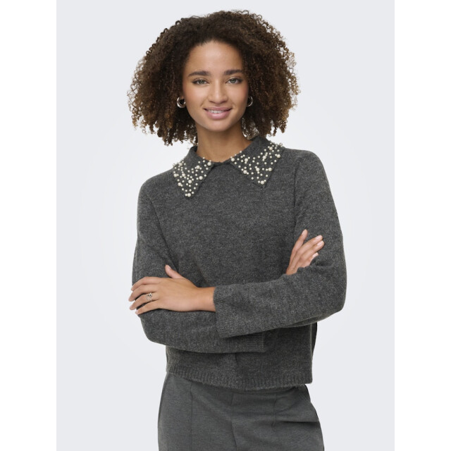 Jacqueline de Yong Jdyaubray life ls pearl collar pull knt melee 4219.87.0039 large