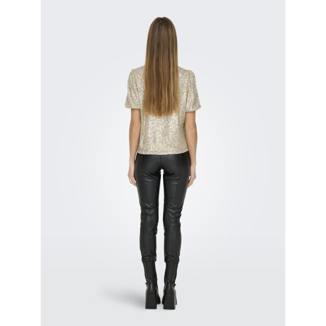 Only Onlana ss loose sequins top jrs beige 4339.05.0039 large Only Onlana ss loose sequins top jrs beige 4339.05.0039 large