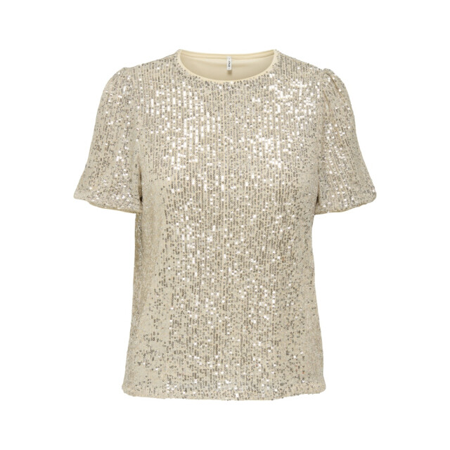 Only Onlana ss loose sequins top jrs beige 4339.05.0039 large Only Onlana ss loose sequins top jrs beige 4339.05.0039 large