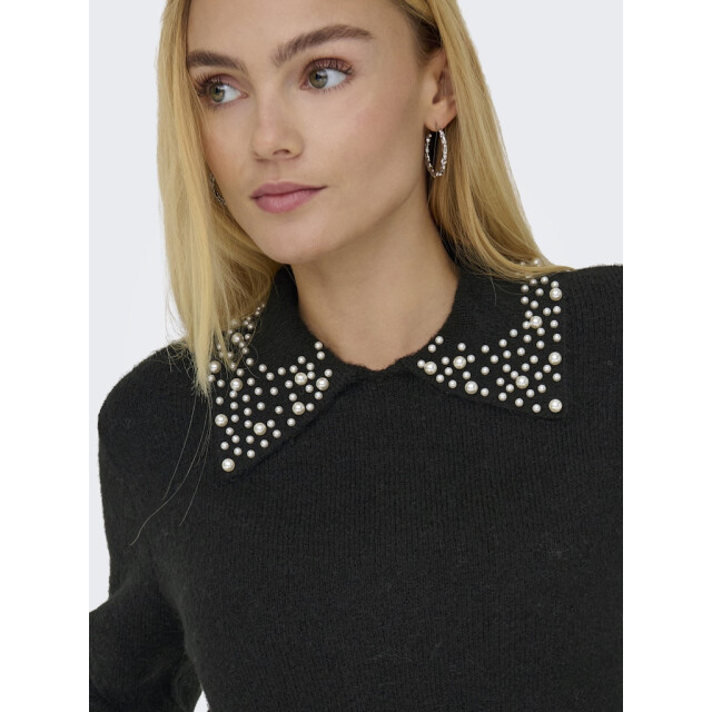 Jacqueline de Yong Jdyaubray life ls pearl collar pull knt - 4219.80.0019 large