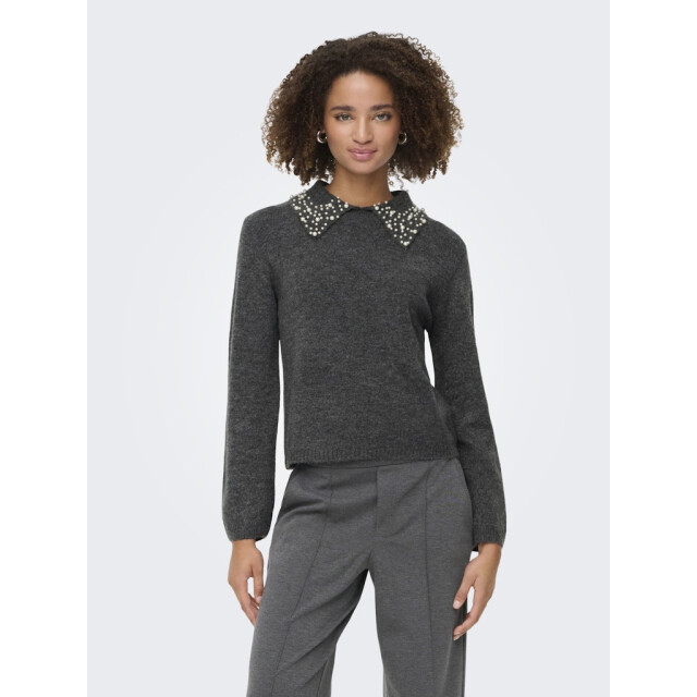 Jacqueline de Yong Jdyaubray life ls pearl collar pull knt melee 4219.87.0039 large