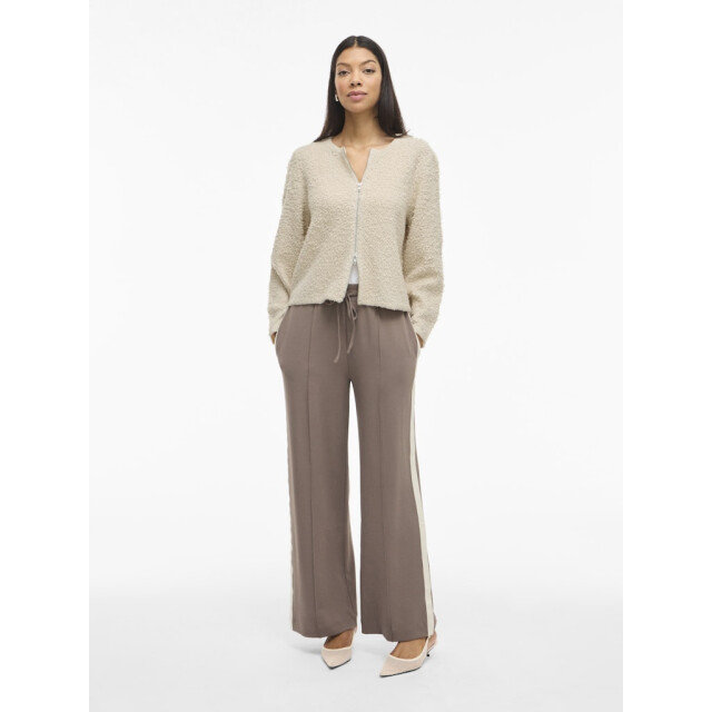 Vila Vipaza o-neck ls zipper knit cardigan beige 4249.05.0054 large