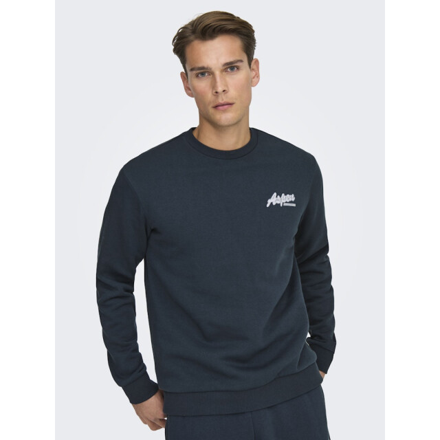 Only & Sons Onsceres ski ls reg crew swe cs navy 5209.37.0017 large
