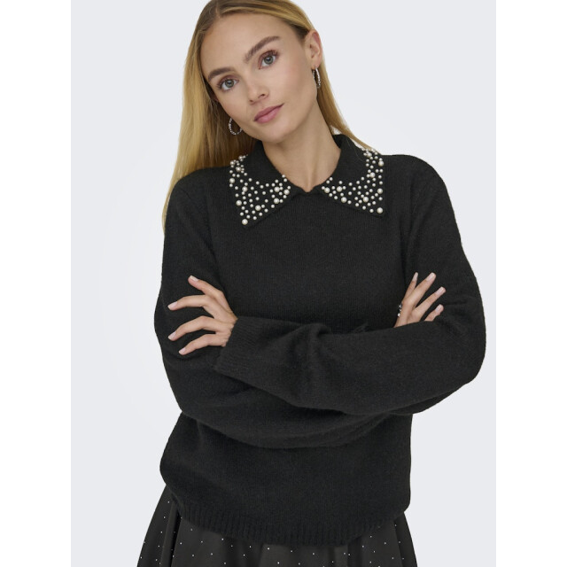 Jacqueline de Yong Jdyaubray life ls pearl collar pull knt - 4219.80.0019 large