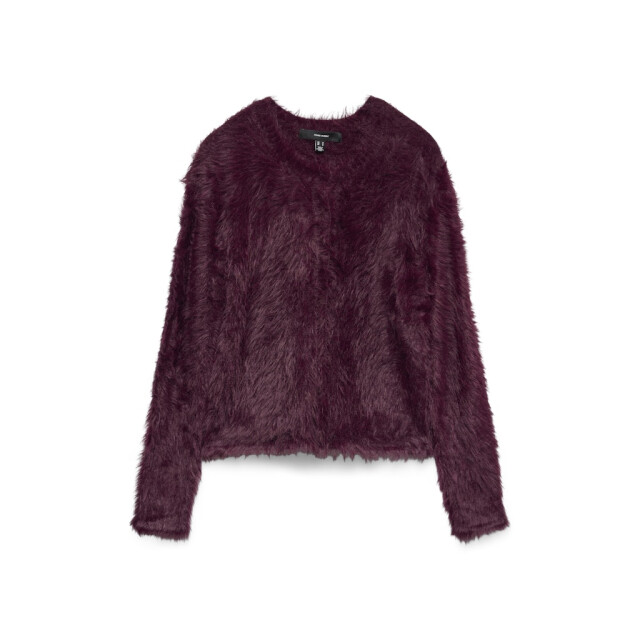 Vero Moda Vmfluffy ls o-neck cardigan bordeaux 4249.47.0033 large Vero Moda Vmfluffy ls o-neck cardigan bordeaux 4249.47.0033 large