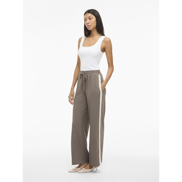 Vila Viclua hw wide track pants taupe 4109.77.0008 large