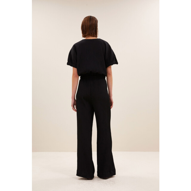 By-Bar Amsterdam Mabel structure stripe blouse jet black 25512010-861 large
