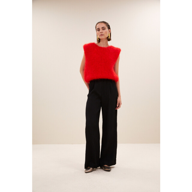By-Bar Amsterdam Benji structure stripe pants jet black 25518007-861 large
