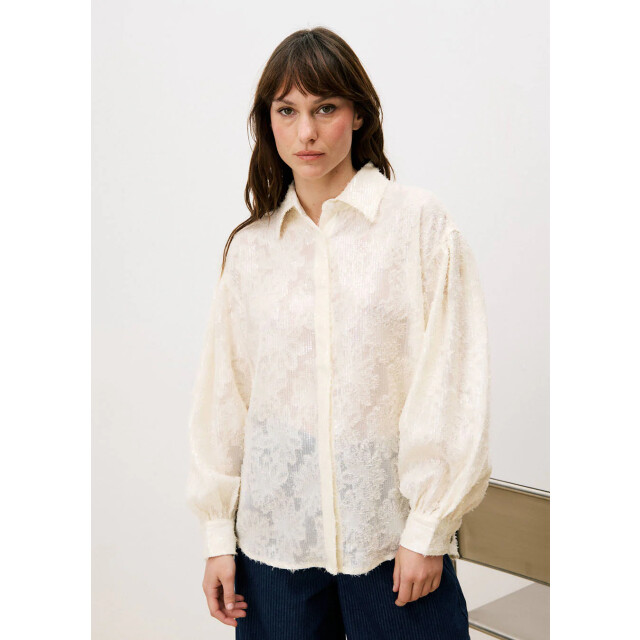FRNCH Candi blouse pailletten creme 9753155404104 large