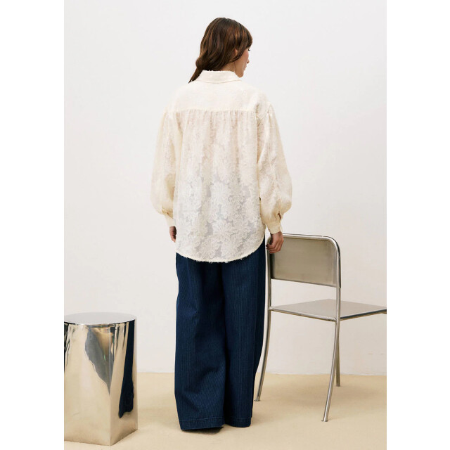 FRNCH Candi blouse pailletten creme 9753155404104 large