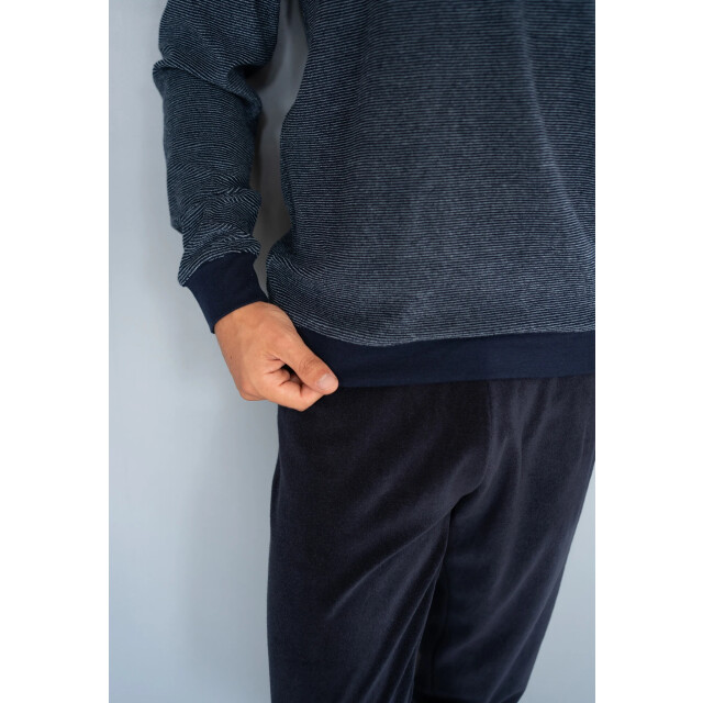 Phil & Co Heren winter pyjama set lang badstof PH-6135-02 large