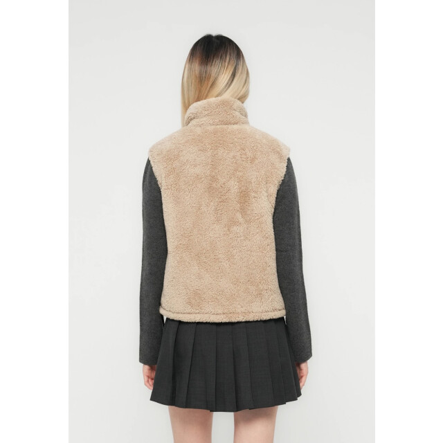 Only Onlbari life teddy waistcoat bf otw zand 4259.04.0009 large