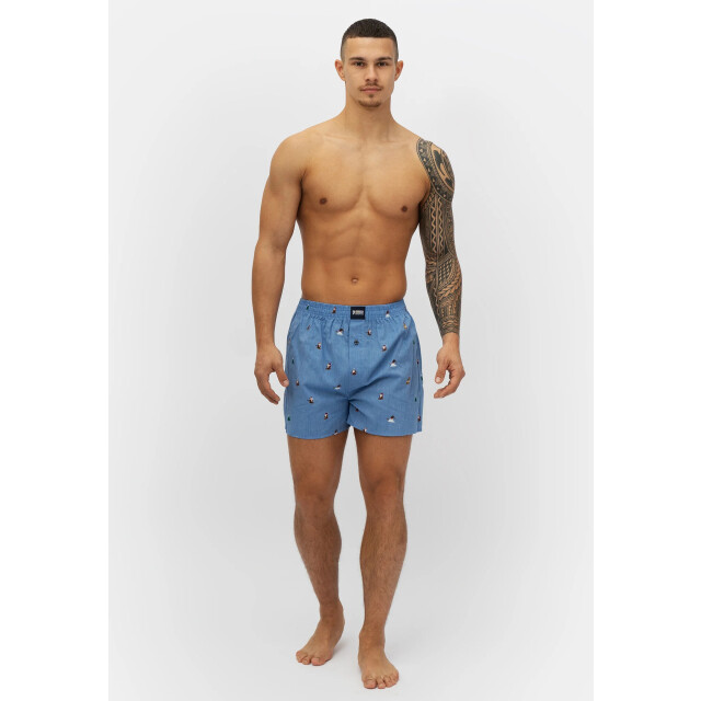 Happy Shorts Wijde boxershorts heren kerst 3-pack geruit/print/effen HS-377-3 large