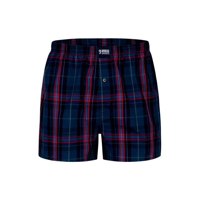 Happy Shorts Wijde boxershorts heren kerst 3-pack geruit/print/effen HS-377-3 large