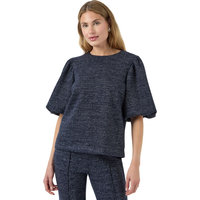 Y.A.S Yascasa 2/4 glitter top ex navy r 26036885-190953 large