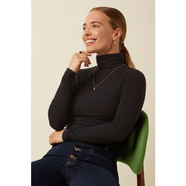 King Louie Rollneck top uni rib 08331-001 large