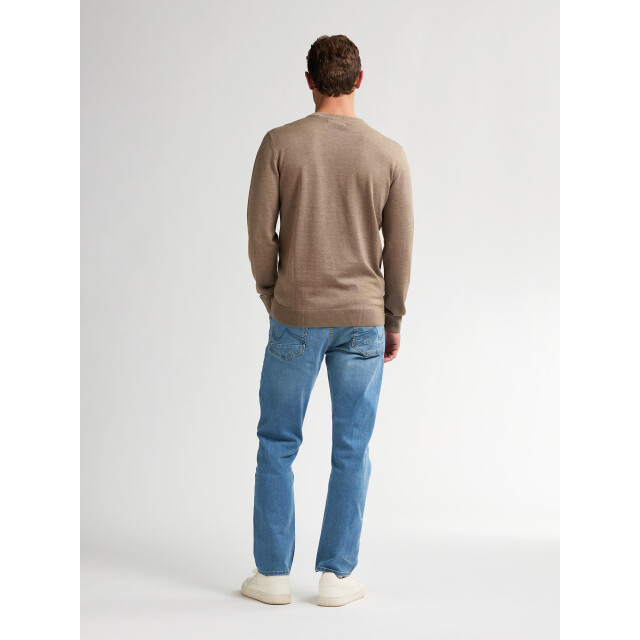 Petrol Industries men knitwear v-neck basic m-ros-kwv200 7140 oak 05711.810.0056 large