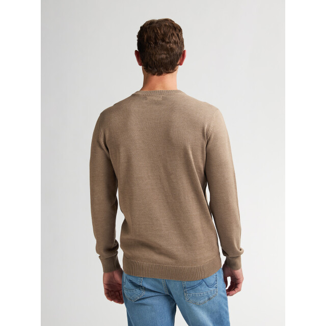 Petrol Industries men knitwear v-neck basic m-ros-kwv200 7140 oak 05711.810.0056 large