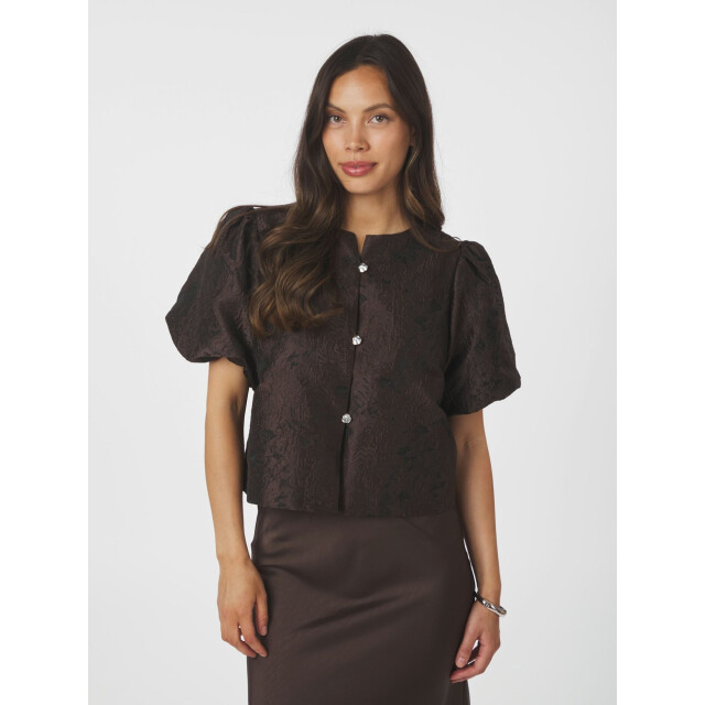 Neo Noir aisa brocade blouse 1669 676 dark brown 06615.840.0044 large