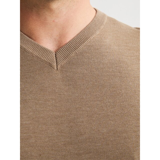Petrol Industries men knitwear v-neck basic m-ros-kwv200 7140 oak 05711.810.0056 large