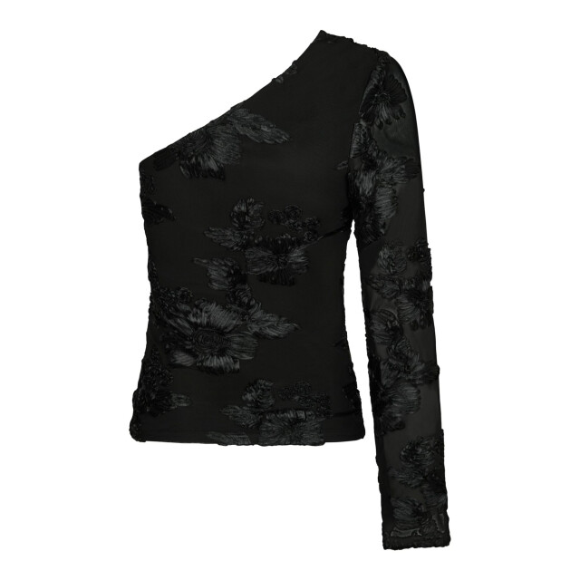 Neo Noir friana big flower mesh blouse 167272 100 black 06615.990.0066 large Neo Noir friana big flower mesh blouse 167272 100 black 06615.990.0066 large