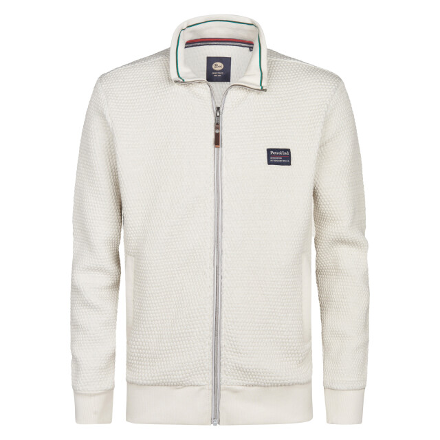 Petrol Industries men sweater collar zip m-3050-swc343 0009 antique white melee 05791.100.0028 large Petrol Industries men sweater collar zip m-3050-swc343 0009 antique white melee 05791.100.0028 large