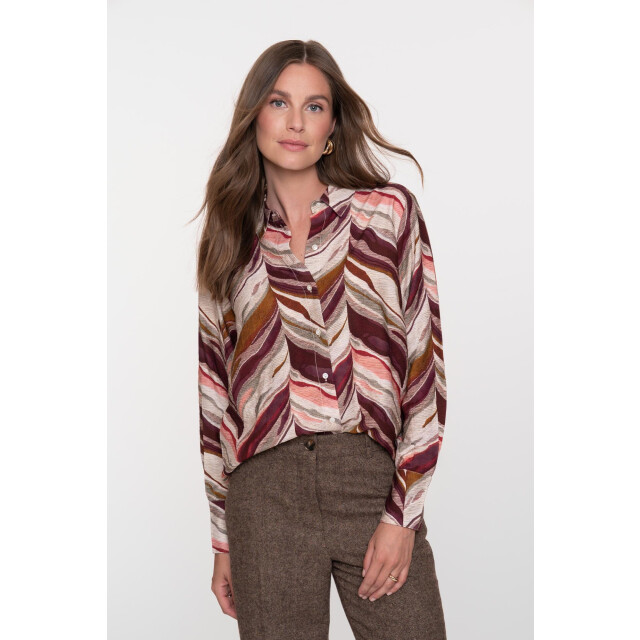 Geisha blouse 53851-81 485 port/pink 06615.680.0015 large