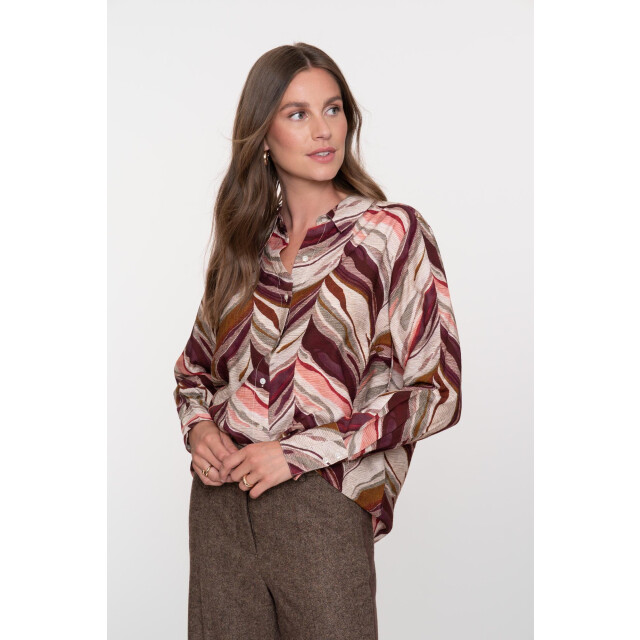 Geisha blouse 53851-81 485 port/pink 06615.680.0015 large