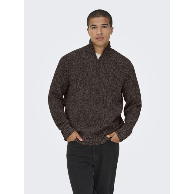 Only & Sons onsjoin reg ls high neck knit camp 22035796 sequoia 05711.882.0009 large
