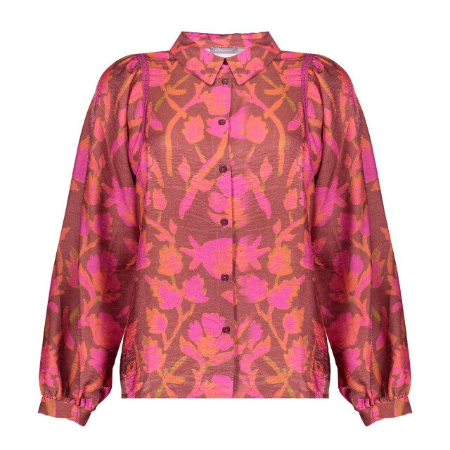 Geisha blouse 53909-20 480 burgundy/fuchsia 06615.680.0013 large