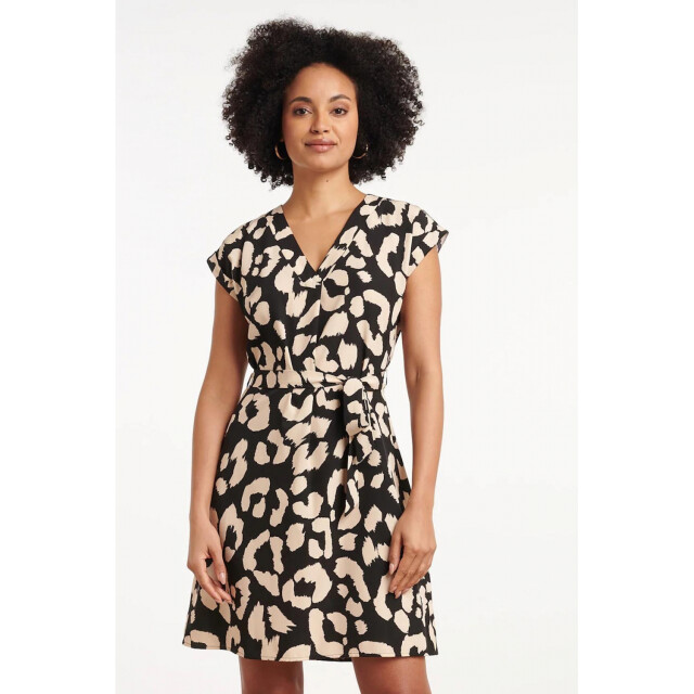 Smashed Lemon 35106 Dress Black-Sand 35106 large Smashed Lemon 35106 Dress Black-Sand 35106 large