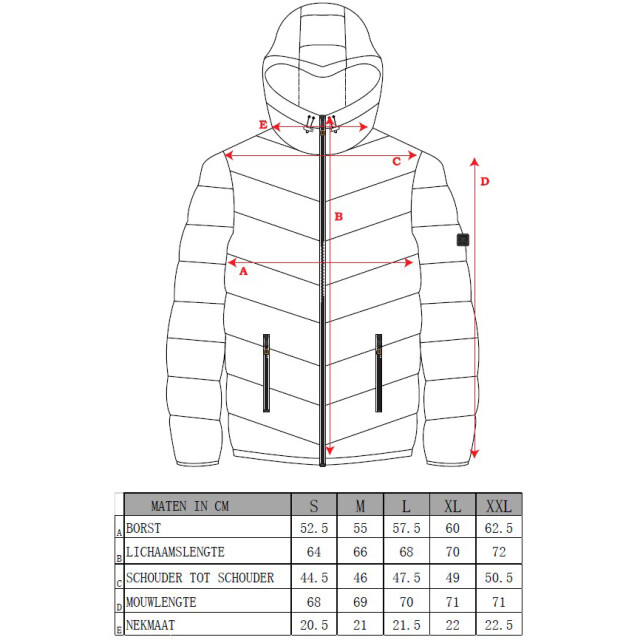 Cappuccino Italia Hooded winter jacket navy cap-hwj-nvy-L large