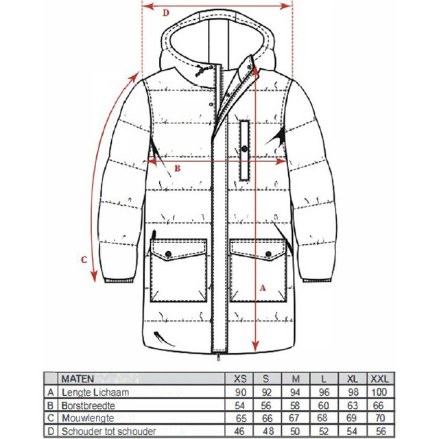 Cappuccino Italia Hooded winter jacket navy CAP-AG04-NVY-XL large