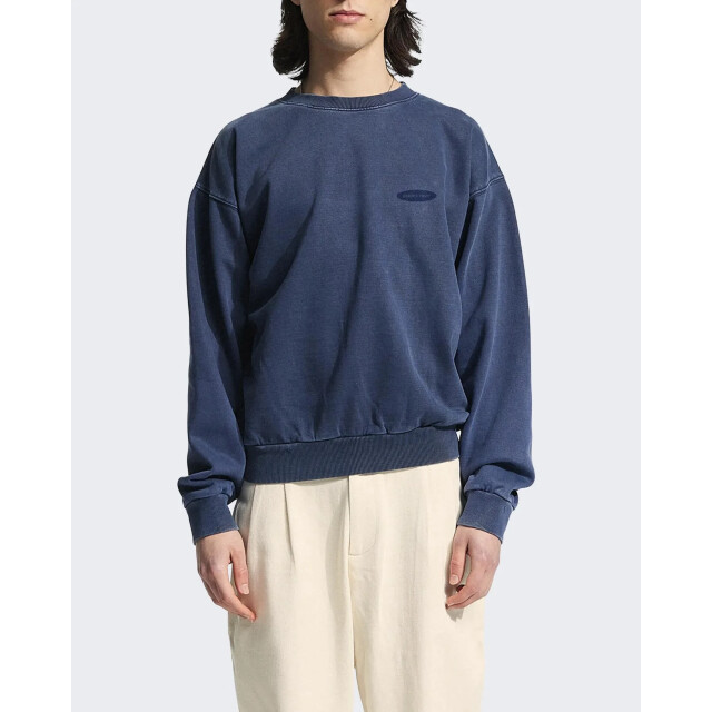 Bram's Fruit Heren distressed fuck off crewneck Distressed Fuck Off Crewneck-Midnight Blue large