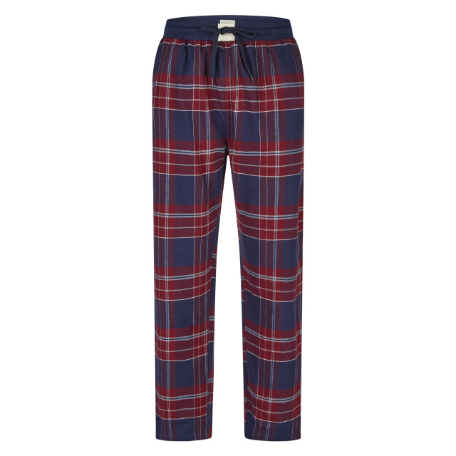 Phil & Co Heren pyjamabroek lang flanel geruit blauw/rood PH-657-0A large