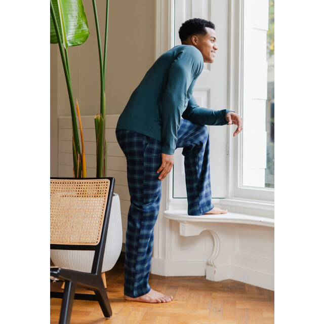 Phil & Co Lange heren pyjama set met flanellen pyjamabroek PH-6147-02 large