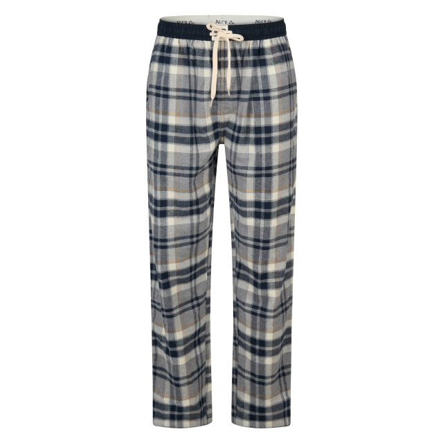 Phil & Co Heren pyjamabroek lang flanel geruit blauw PH-6168-02 large