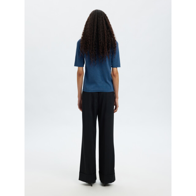 Selected Femme slflura 2/4 knit o-neck 16095948 key largo 06712.940.0105 large