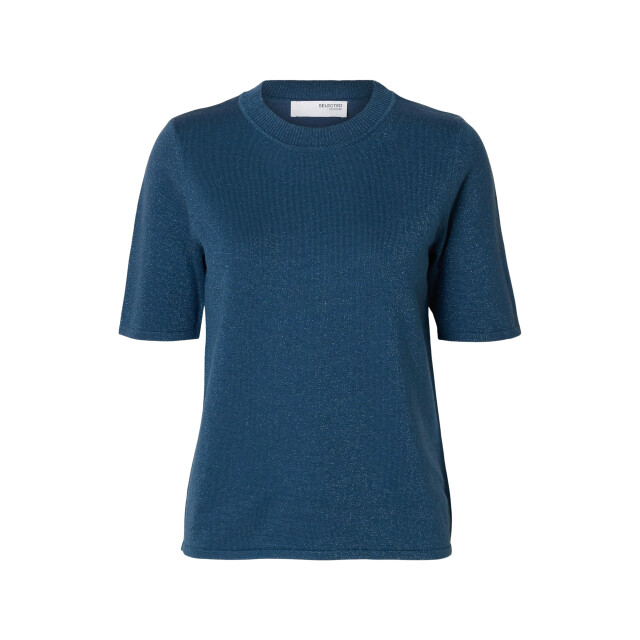 Selected Femme slflura 2/4 knit o-neck 16095948 key largo 06712.940.0105 large