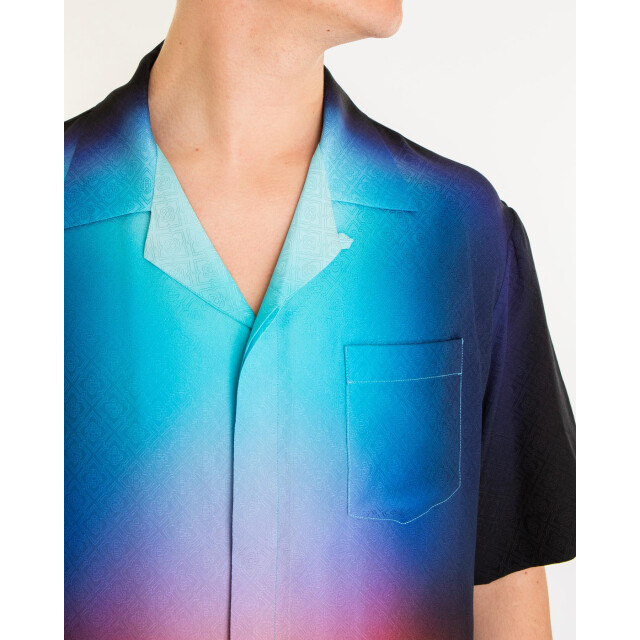 Casablanca Heren gradient zijde shirt multi U-MS25-SH-003-02 large