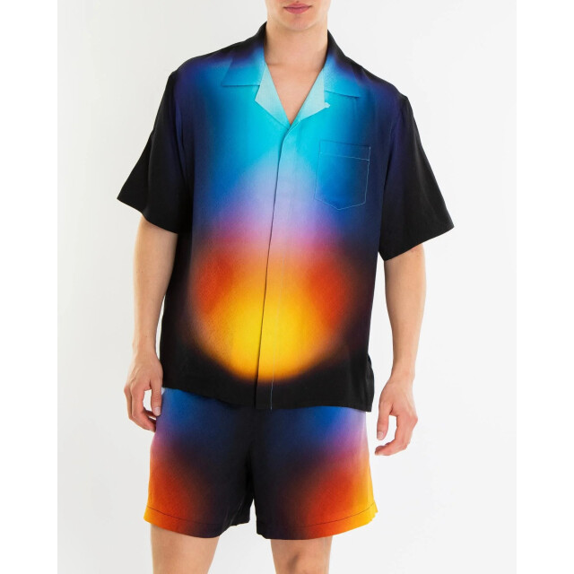 Casablanca Heren gradient zijde shirt multi U-MS25-SH-003-02 large