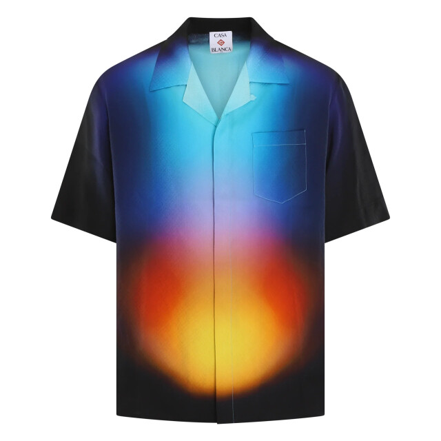 Casablanca Heren gradient zijde shirt multi U-MS25-SH-003-02 large