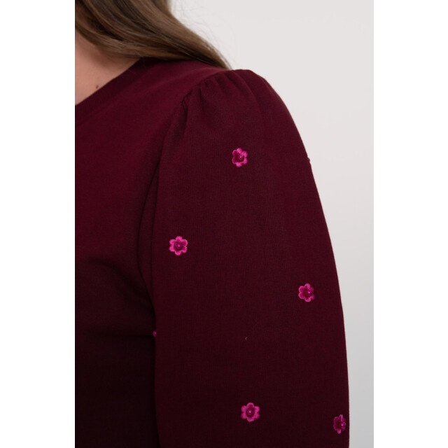 Geisha Sweater with pearls bordeaux 4209.47.0004 large