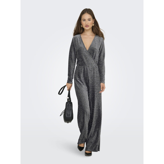 Only Onlrich ls glitter jumpsuit jrs zilverkleurig 4199.97.0005 large Only Onlrich ls glitter jumpsuit jrs zilverkleurig 4199.97.0005 large
