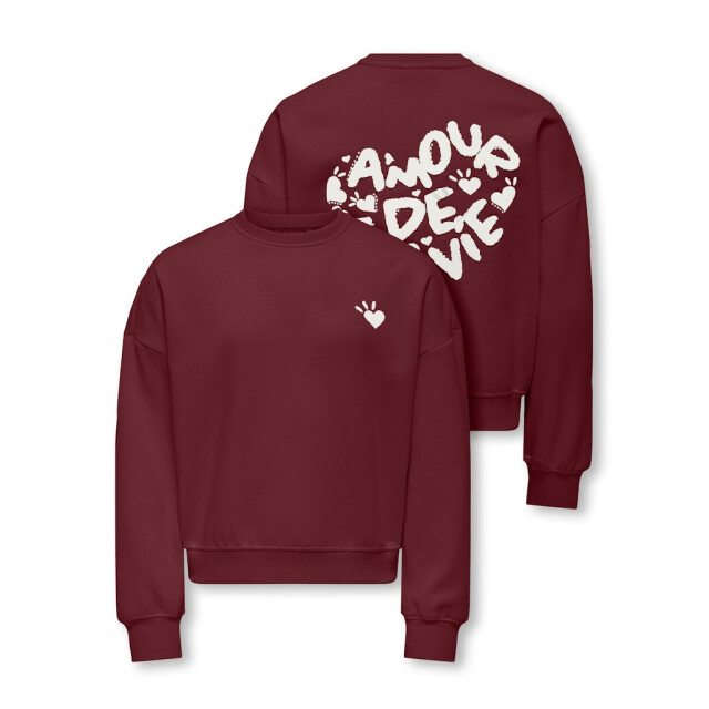 Only Kogtammie life ls print o-neck swt bordeaux 2209.47.0004 large Only Kogtammie life ls print o-neck swt bordeaux 2209.47.0004 large