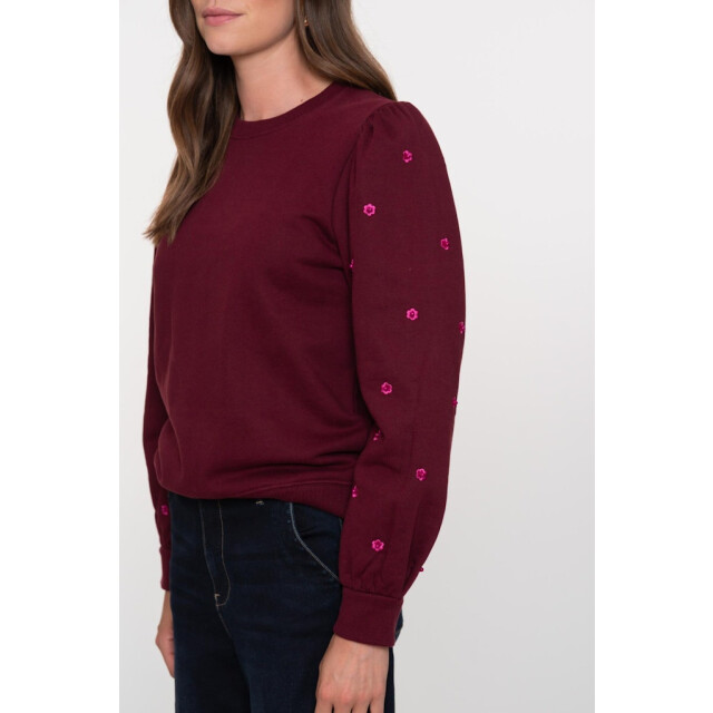 Geisha Sweater with pearls bordeaux 4209.47.0004 large