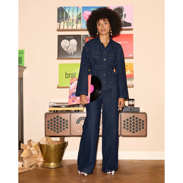 Ydence Broek ws2509 gracie Ydence Broek voor Dames in de kleur Midden blauw - Maat XS voor Dames in de kleur Midden blauw - Maat XS large