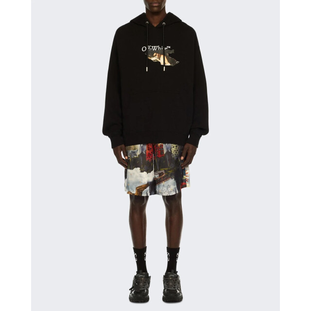 Off White Heren paint arrow skate hoodie OMBA073F25FLE004-1001 large