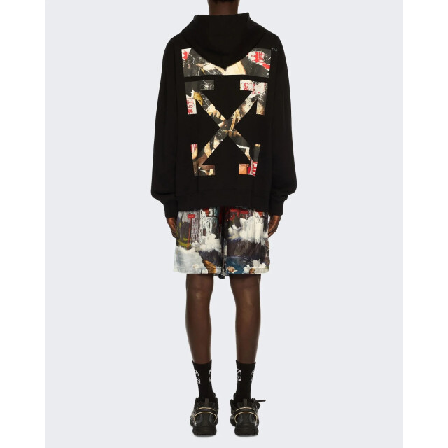 Off White Heren paint arrow skate hoodie OMBA073F25FLE004-1001 large